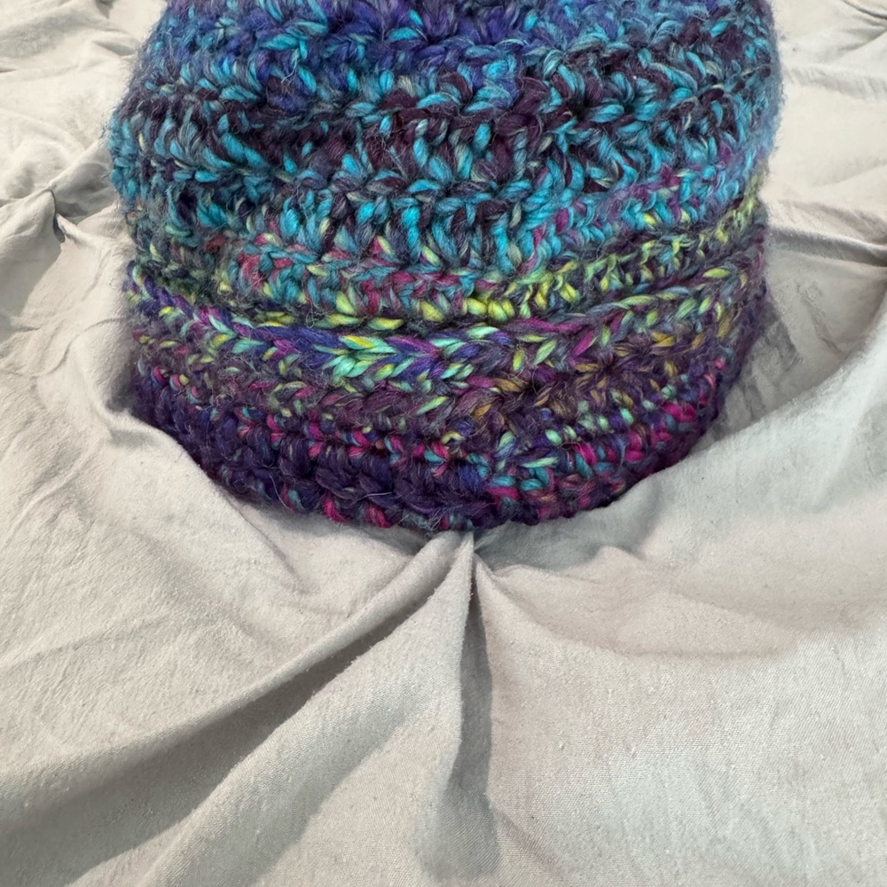 Handmade Multicolor Knit Beanie
